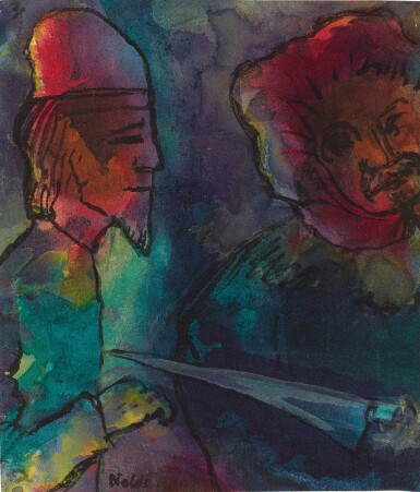 View full screen - View 1 of Lot 61. Zwei Männer (Two Men) .