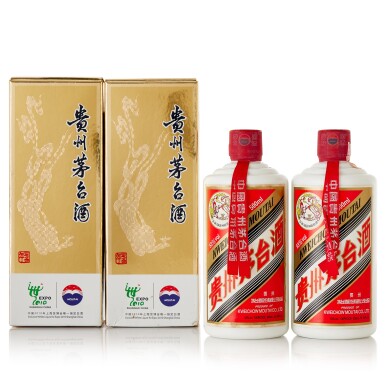 View full screen - View 1 of Lot 384. 2011年產 "飛天牌"貴州茅台酒 Kweichow Flying Fairy Moutai 2011 (2 BT50).