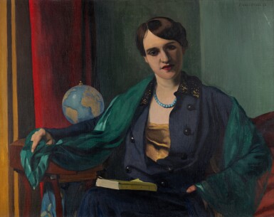 View full screen - View 1 of Lot 261. Femme à la mappemonde.