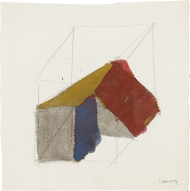 View full screen - View 1 of Lot 564. Isometric Form in a Cube (Loosely Drawn).