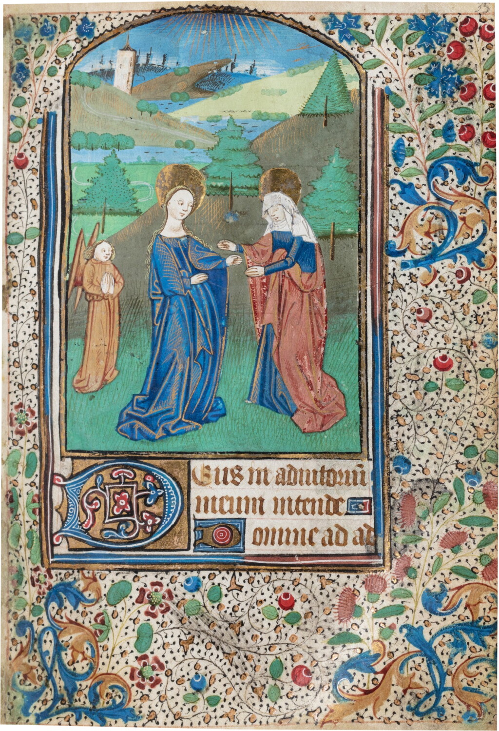 View full screen - View 1 of Lot 7. Livre d'heures enluminé sur parchemin, à l'usage de Rouen. Vers 1470-1480..