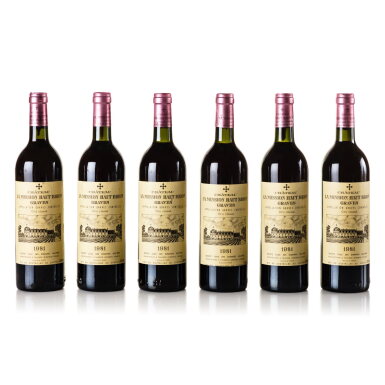 View full screen - View 1 of Lot 218. Château La Mission Haut-Brion 1981 (11 BT).
