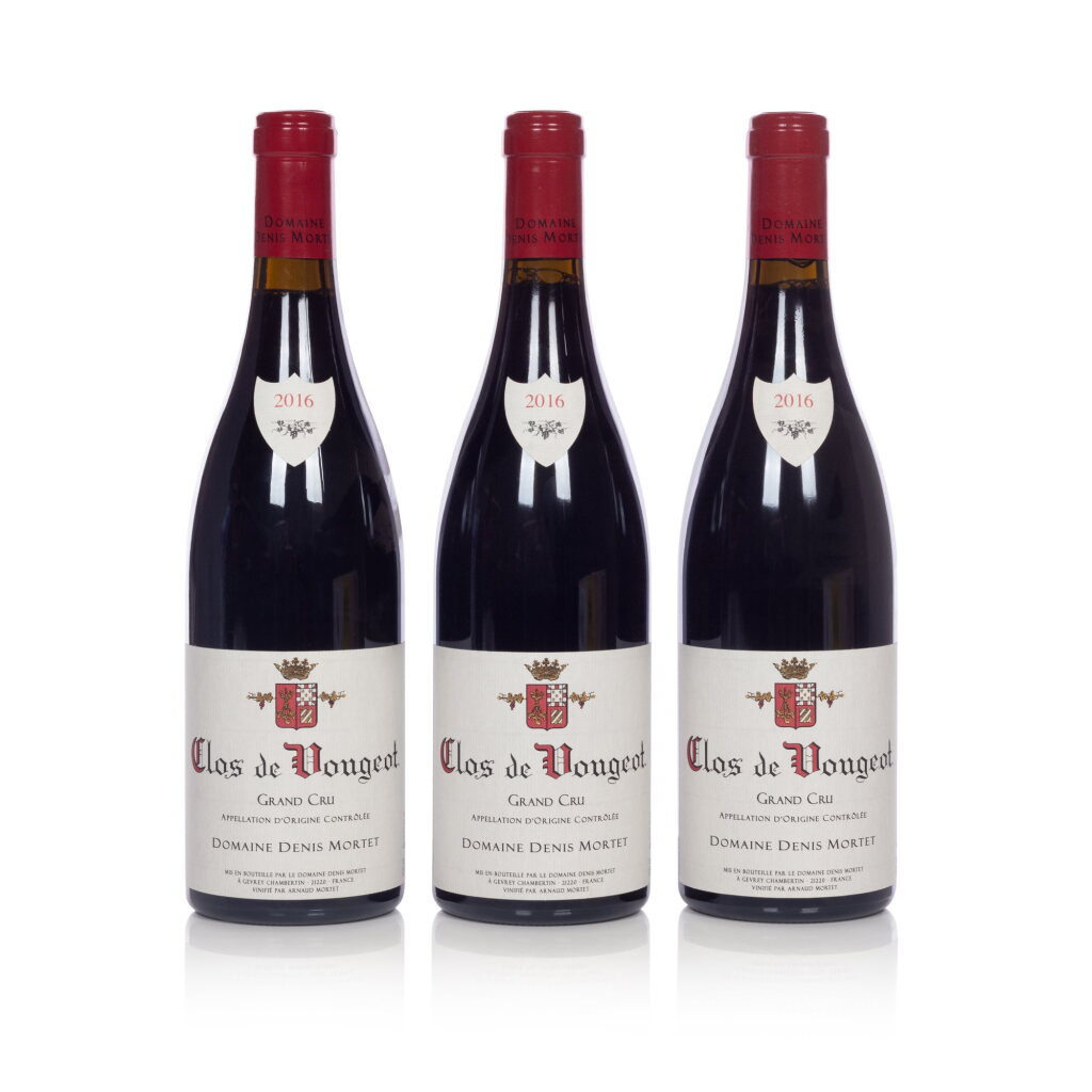 View full screen - View 1 of Lot 21. Clos de Vougeot 2016 Denis Mortet (3 BT).
