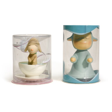 View full screen - View 1 of Lot 50. YOSHITOMO NARA | THE LITTLE WANDERER; AND PUP CUP.