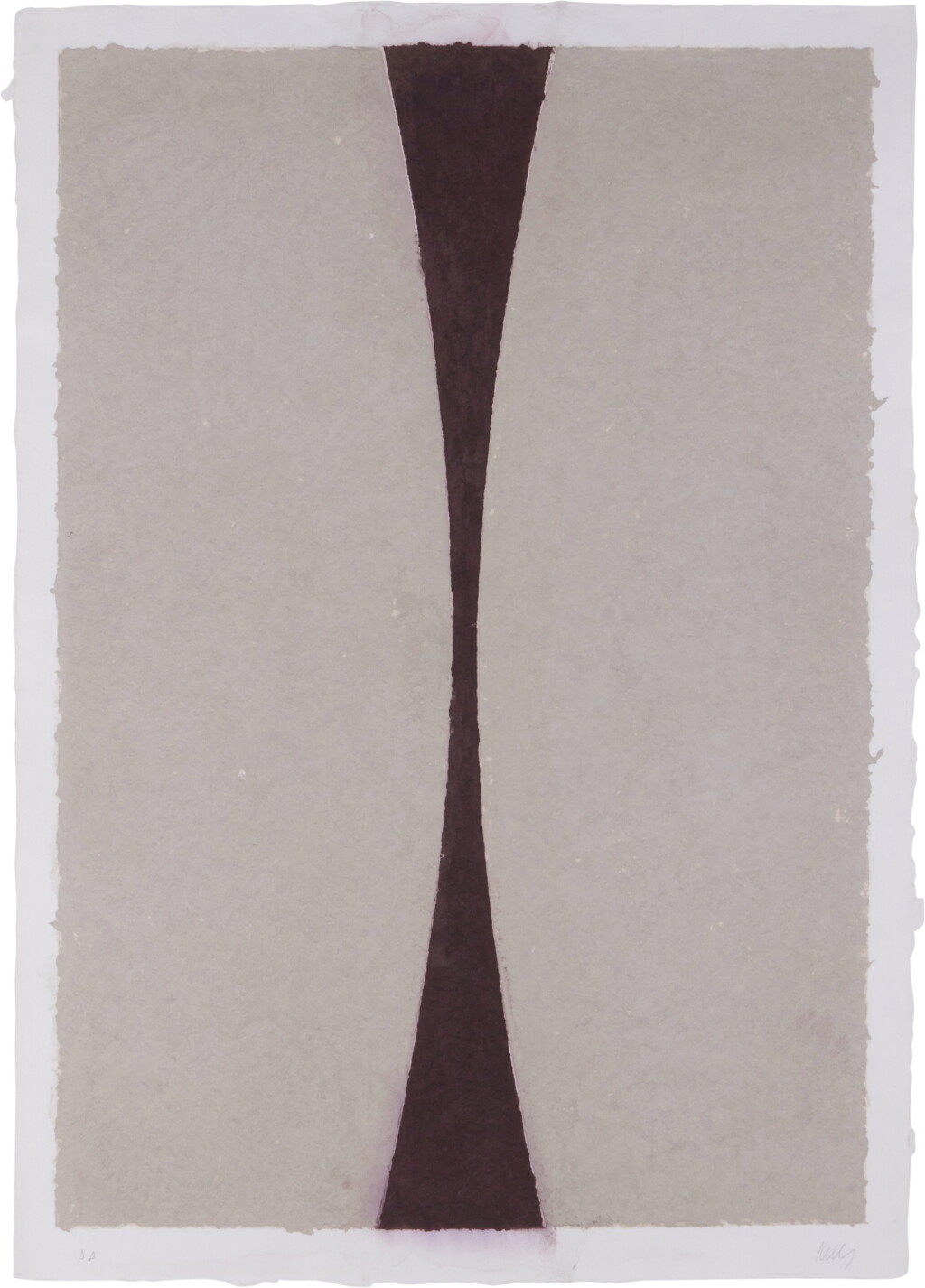 View full screen - View 1 of Lot 812. Colored Paper Image XI (Gray Curves with Brown), from Colored Paper Images (Axsom 151).
