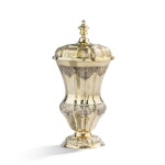A German silver-gilt covered beaker, by Christian Wilhelm Kroll, Dresden, probably 1739