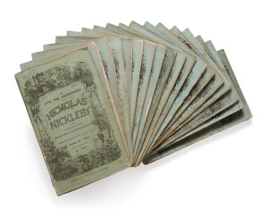 View full screen - View 1 of Lot 1047. Dickens, Charles | Nicholas Nickleby, in the original monthly parts.