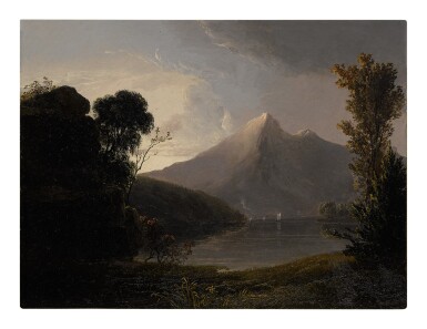 View full screen - View 1 of Lot 44. THOMAS DOUGHTY | A MOUNTAIN LAKE.