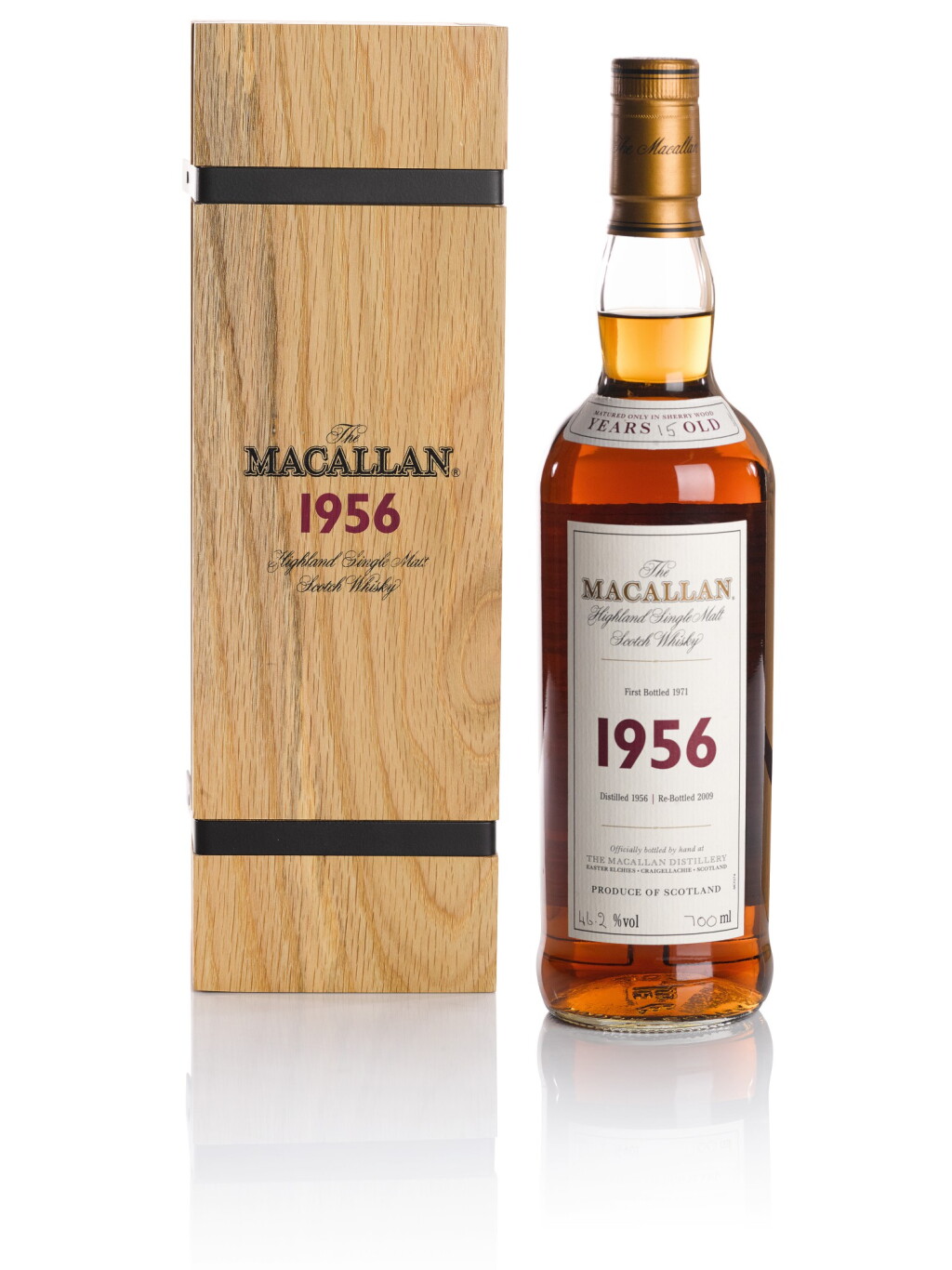 View full screen - View 1 of Lot 114. THE MACALLAN FINE & RARE 15 YEAR OLD 46.2 ABV 1956.
