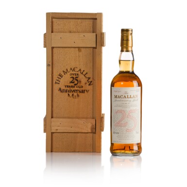 View full screen - View 1 of Lot 100. The Macallan 25 Year Old Anniversary Malt 43.0 abv 1965 (1 BT75).