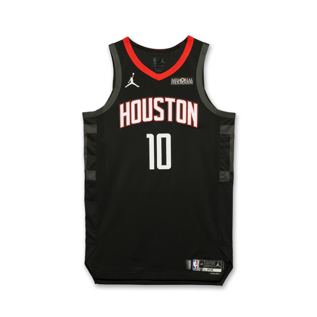 View full screen - View 1 of Lot 16. Jabari Smith Jr. Houston Rockets 2025-2026 Emirates NBA Cup Game Worn Statement Edition Jersey | Double-Double.