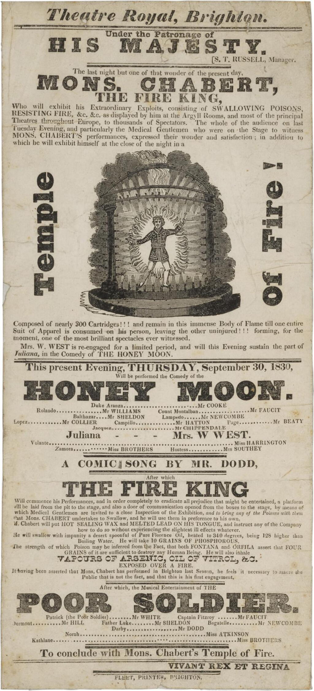 View full screen - View 1 of Lot 153. Mons. Chabert | The Fire King's extraordinary exploits.