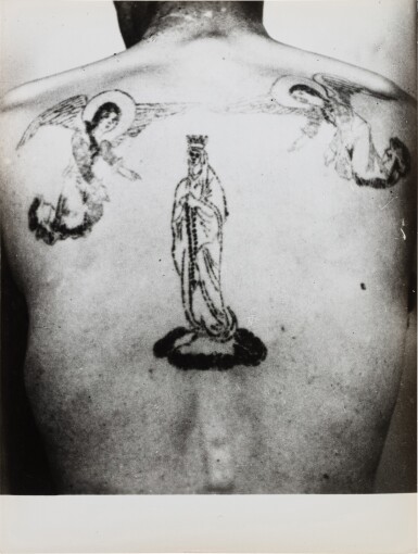 View full screen - View 1 of Lot 84. Hommes tatoués, vers 1950 (8 works).