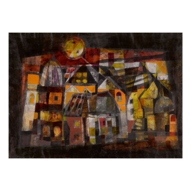 View full screen - View 1 of Lot 61. BADRI NARAYAN | UNTITLED (HOUSES).