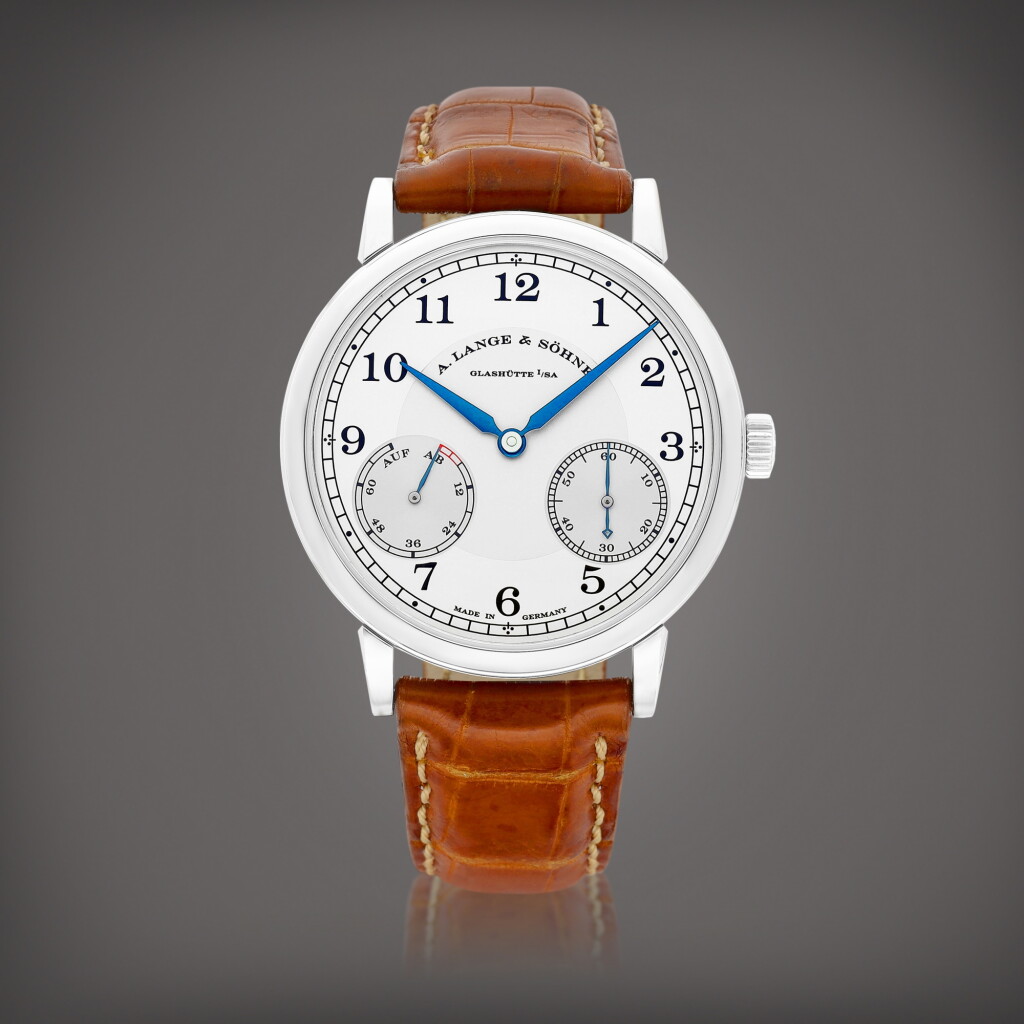 View full screen - View 1 of Lot 2154. 1815 Up/Down, Reference 234.026 | A white gold wristwatch with power reserve indication, Circa 2014 | 朗格 | 1815 Up/Down 型號234.026 | 白金腕錶,備動力儲備顯示,約2014年製.