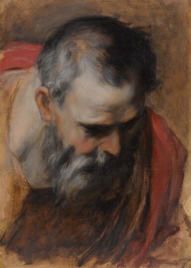 View full screen - View 1 of Lot 115. Saint Joseph, a head study for the Visitation Altarpiece .