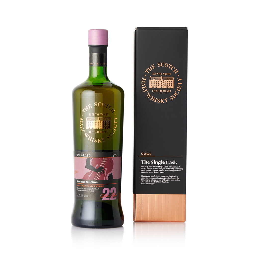 View full screen - View 1 of Lot 6547. Macallan SMWS 24.136 22 Year Old 58.3 abv 1996 (1 BT70).