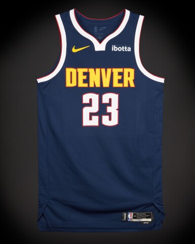 View full screen - View 1 of Lot 33. Cameron Johnson Denver Nuggets 2025-2026 Game Worn Icon Edition Jersey .