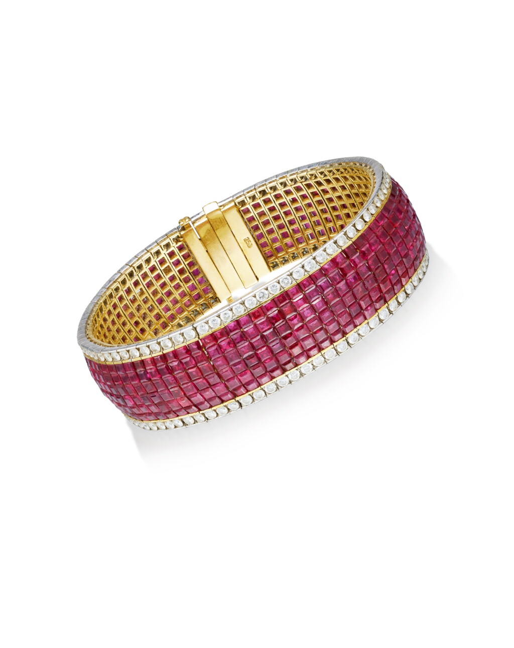 View full screen - View 1 of Lot 1993. Ruby and Diamond Bracelet | 紅寶石 配 鑽石 手鏈.