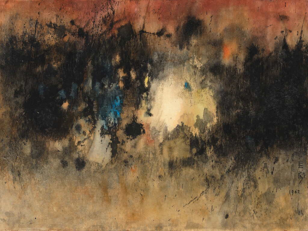 View full screen - View 1 of Lot 222. Cheong Soo Pieng 鍾泗濱 | Emotion 情感.