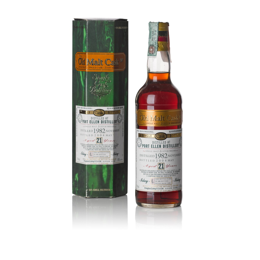 View full screen - View 1 of Lot 368. Port Ellen Douglas Laing Old Malt Cask 21 Year Old 50.0 abv NV.