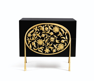 View full screen - View 1 of Lot 57. Unique Créole fruitée chest of drawers, designed in 2008.
