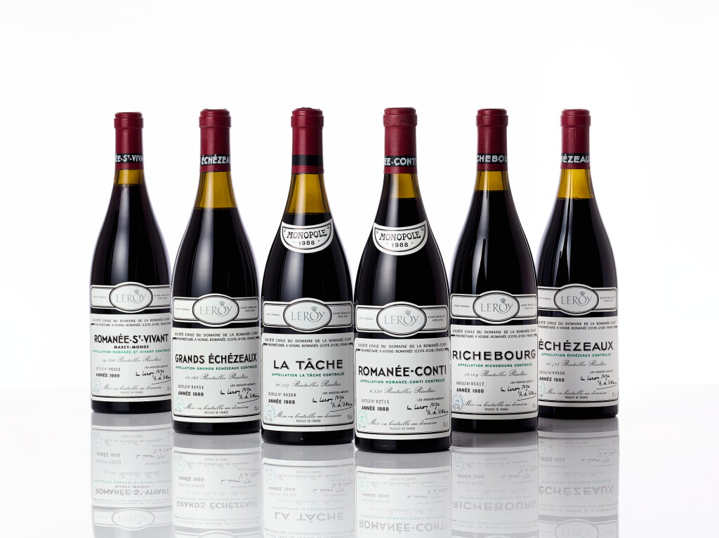 View full screen - View 1 of Lot 6218. Domaine de la Romanée-Conti Assortment 1988 (12 BT).