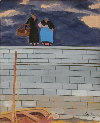 View full screen - View 1 of Lot 53. Femmes de pêcheur sur le quai.
