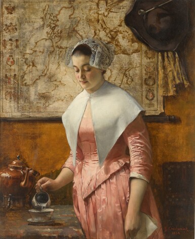 View full screen - View 1 of Lot 140. Preparing Tea.