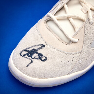 View full screen - View 1 of Lot 71. Stephen Curry 2025-2026 Worn Dual-Signed adidas Bad Bunny BadBo 1.0 'Resilience'.