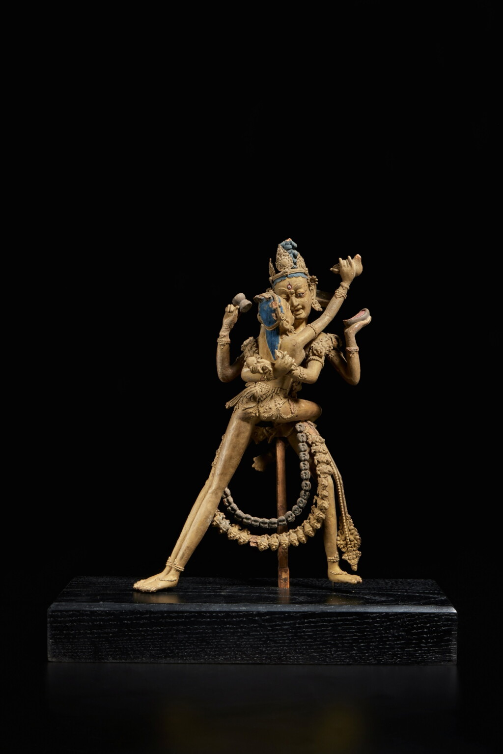 View full screen - View 1 of Lot 567. A rare clay figure of Chakrasamvara, Central Tibet, 15th century.
