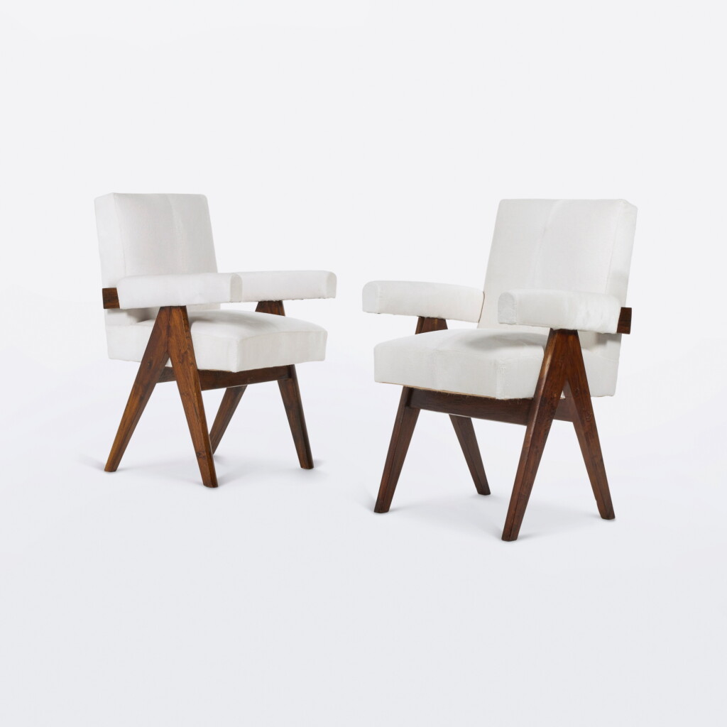 View full screen - View 1 of Lot 71. Pair of "Committee" Armchairs.