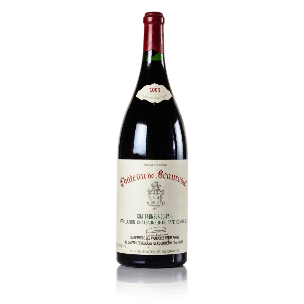 View full screen - View 1 of Lot 271. Châteauneuf du Pape, Rouge 2003 Château de Beaucastel (1 DM).