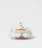 An Early Meissen Octagonal Sugar Box and Cover, Circa 1717-19