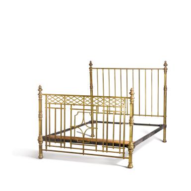 View full screen - View 1 of Lot 1747. An Edwardian brass bed frame, early 20th century.