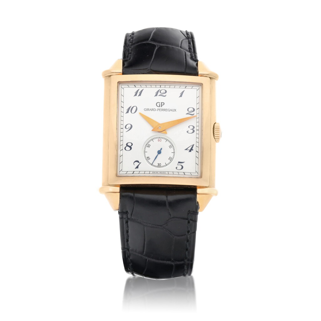 View full screen - View 1 of Lot 9355. Girard-Perregaux | Vintage 1945 XXL Reference 25880, A pink gold wristwatch, Circa 2012 | 芝柏 | Vintage 1945 XXL 型號25880 粉紅金腕錶,約2012年製.