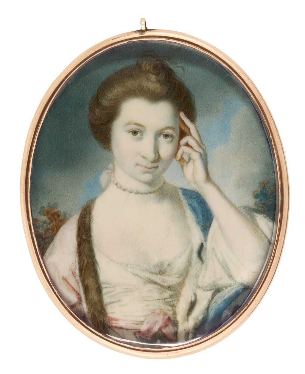 View full screen - View 1 of Lot 161. RICHARD CROSSE | Portrait of a lady, circa 1770.