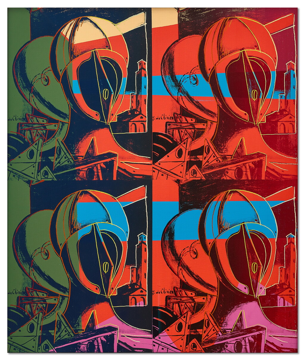 View full screen - View 1 of Lot 1535. Andy Warhol 安迪 · 沃荷 | The Two Sisters (after de Chirico) 兩姊妹(隨德·基里科).