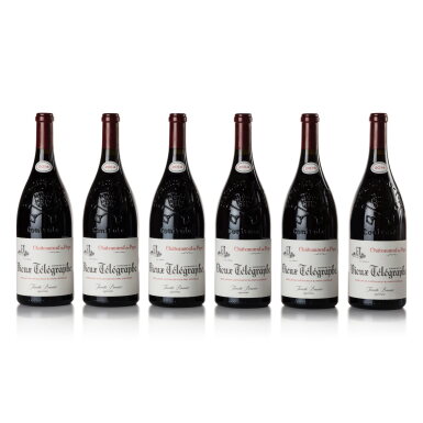 View full screen - View 1 of Lot 221. Châteauneuf du Pape, Vieux Télégraphe, 'La Crau' 2014 (12 MAG).