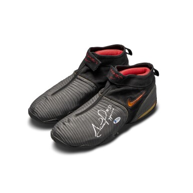 View full screen - View 1 of Lot 808. Nike Scottie Pippen Signed Game Worn Air Pippen V.