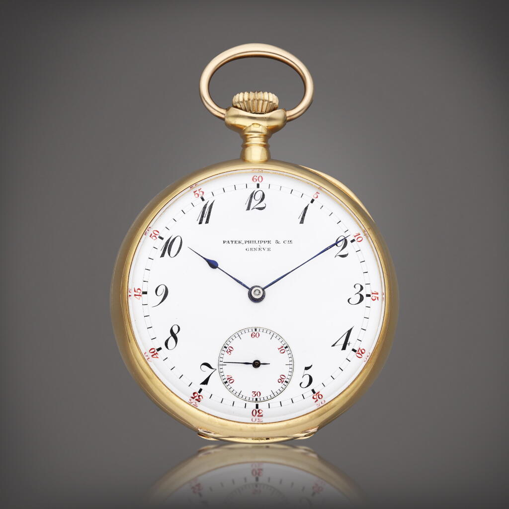 View full screen - View 1 of Lot 53. Retailed by Kolter Bros., Beaumont, Texas: A yellow gold open faced keyless watch, Circa 1900.