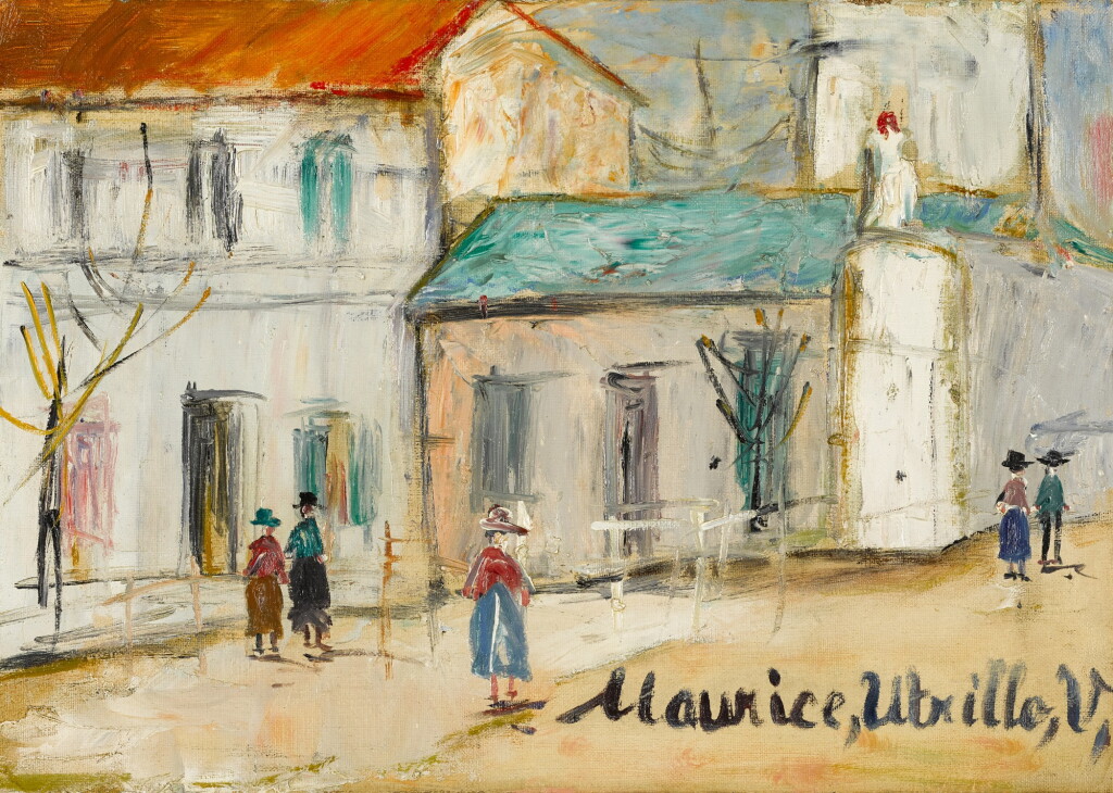 View full screen - View 1 of Lot 444. MAURICE UTRILLO | LAPIN AGILE, MONTMARTRE.