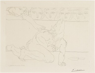 View full screen - View 1 of Lot 8. Minotaure Mourant (B. 198; Ba. 366).