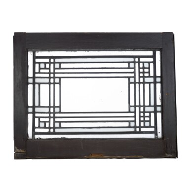 View full screen - View 1 of Lot 112. FRANK LLOYD WRIGHT | WINDOW FROM THE HARDY HOUSE RACINE, WISCONSIN.