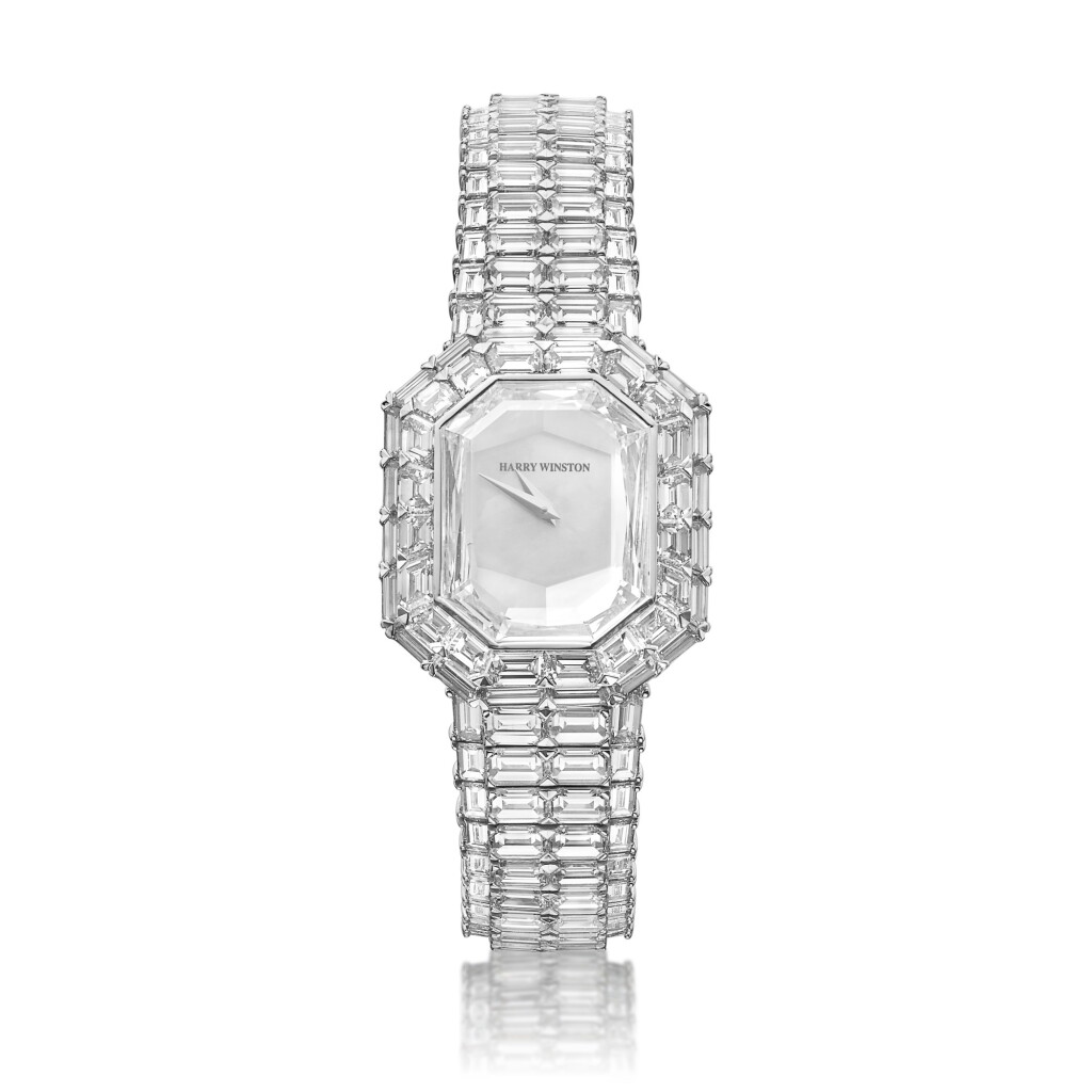 View full screen - View 1 of Lot 17. Harry Winston | Diamond 'Roula' Wristwatch 海瑞溫斯頓 鑽石「Roula」腕錶.