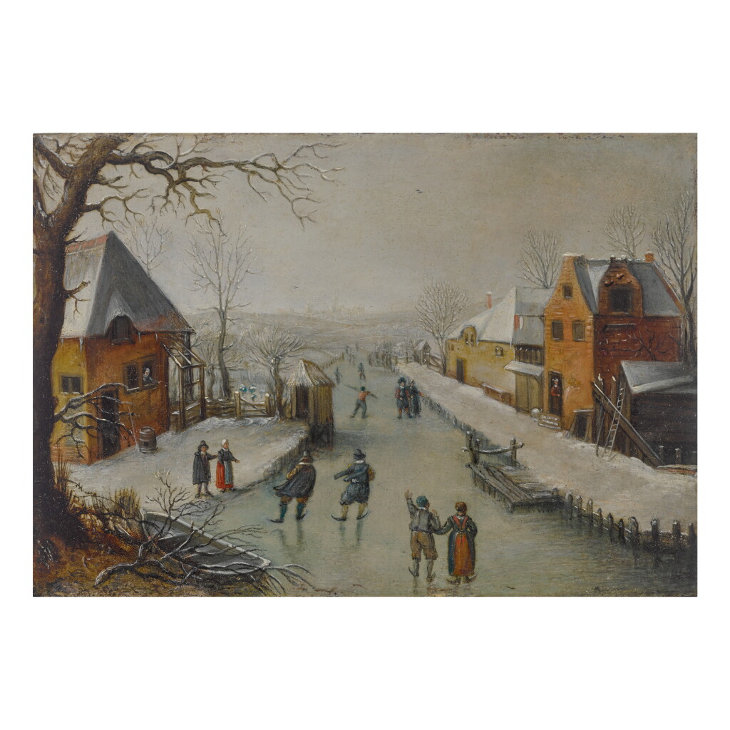 View full screen - View 1 of Lot 32. WORKSHOP OF ANTHONIE VERSTRAELEN | WINTER LANDSCAPE.