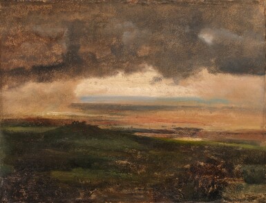 View full screen - View 1 of Lot 140. View of Monte Cavo, outside of Rome.