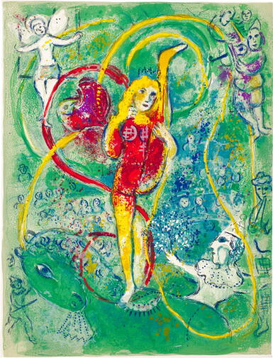 View full screen - View 1 of Lot 23. MARC CHAGALL | LE CIRQUE: ONE PLATE (M. 492; C. BKS. 68).