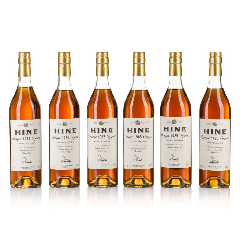 View full screen - View 1 of Lot 594. Cognac Hine, Grande Champagne 1985 (12 BT70).