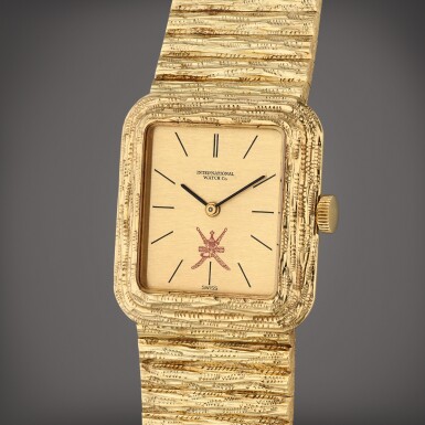 View full screen - View 1 of Lot 459. Reference 4179 ‘Khanjar’ | A yellow gold bracelet watch, Circa 1975.